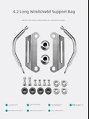 Motosiklet Ön Cam Braketi Aksesuarı Paketi - 4.2 İnce Set - 4