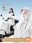 Elektrikli Motosiklet Yağmurluk Takımı - XL - Siyah - 2