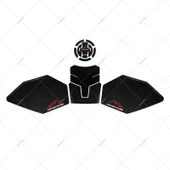 DL250 Kalınlaştırılmış Yakıt Deposu Çizilme Önleyici Sticker - Minimalist Kırmızı Kalınlaştırılmış Buzlu - 1