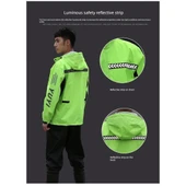 Motosiklet Yağmurluk Takımı - Yeşil - 4XL Beden - 5