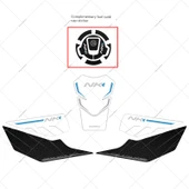 Spring Breeze 675NK Yakıt Depo Sticker - B- NK Beyaz Siyah Kalınlaştırılmış Buzlu Boya - 1