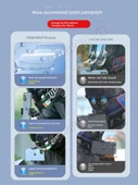 Motosiklet Kask Çene Montaj Telefon Tutucu - Mavi Kayış - 2