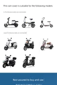 Motosiklet Elektrikli Akü Yağmur Koruma Kılıfı - Küçük Model - Bordo - 7