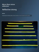 Motosiklet Kaskı Reflektörlü Uyarı Etiketi - 2cm Parlak Turuncu Sarı 10 Metre - 2