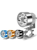 Motosiklet LED Yardımcı Far - 9 LED - Altın Renk - 36W - 5