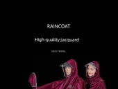 Elektrikli Motosiklet Yağmurluğu - Oxford Kumaş - XXXXL - Tek Kişilik - Bordo - 7