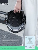 Yazlık Motosiklet Yarım Kask - Chakmi, Şeffaf Uzun Vizör - 5