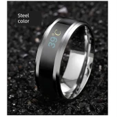 Sıcaklık Hassasiyetli Akıllı Yüzük - Gümüş 59.5mm - 4