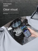 Elektrikli Motosiklet Yağmurluğu - 4XL - Tek Katmanlı - Gri - Aynalı - 3