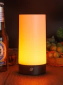 Şarj Edilebilir LED Bar Masa Lambası - Sıcak Beyaz - Baskılı - Type-C - 2