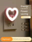 Romantik Kalp LED Gece Lambası - 3 Kademeli - 2 Pembe Kalp - 2