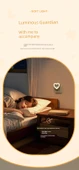Romantik Kalp LED Gece Lambası - 3 Kademeli - 2 Beyaz Kalp - 8