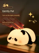 Bebek Odası Panda Gece Lambası - 2'li Paket Dokunmatik Panda ve Dikenli Panda - 4