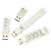 Mini Taşınabilir LED Masa Lambası - 2 Çift Taraflı LED Beyaz Işık + USB Xiaomi Lamba - 3