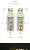 Mini Taşınabilir LED Masa Lambası - 2 Çift Taraflı LED Beyaz Işık + USB Xiaomi Lamba - 7