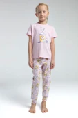 14102 Toontoy Kız Çocuk Komple Baskılı Pijama Takım 14102 - 1