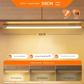 50cm Uzatılmış Sıcak Işık Otomatik Sensörlü LED Gece Lambası thumbnail 1