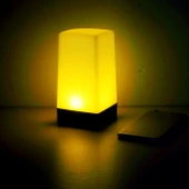KTV Bar Masa Lambası - Dimmer Anahtarlı - Limon Sarısı Işık + Şarj Kablosu - 2 Kat Dayanıklılık - 1