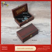 Yeşim Oyma Sertifika Kabı Ahşap Kutu Hediye Seti - Desenli Kutu + Sertifika Kabı - 1