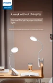 Philips Göz Koruma LED Masa Lambası - Klipsli - Dokunmatik Anahtar - Sabit Parlaklık - Beyaz - 7