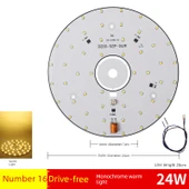 Sürücüsüz 24W 20cm LED Lamba Kartı - Sıcak Işık - 1