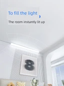 LED Köşe Duvar Lambası - Küçük Sağ Açı, Tek Anahtar, 3m Kablo, 1.2m Lamba, Sıcak Sarı - 4