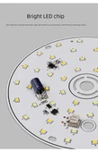 Sürücüsüz 9W 8.2cm LED Lamba Kartı - Sıcak Işık - 9
