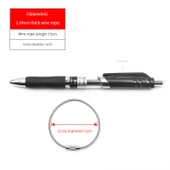 304 Paslanmaz Çelik Halat Anahtarlık - 5cm Çap [5 Adet] (2.0mm 15cm) thumbnail 1