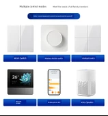 30cm 1.8m Kablolu Bluetooth Mesh Ağ Geçidi LED Duvar Lambası thumbnail 10