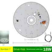 Sürücüsüz 18W 16cm LED Lamba Kartı - Beyaz Işık - 1