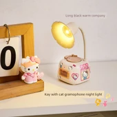 Gramofon Gece Lambası - Mocha Kahverengi - 5