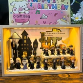 Harry Potter El Yapımı Masa Lambası - Mini Natürmort Hediye Seti - Fişli Model - 9