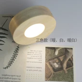 Yuvarlak Buzlu LED Gece Lambası - 8cm Üç Renkli Şarjlı thumbnail 1