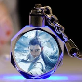 Nezha Film Karakter Anahtarlık - Xihai Ejder Kralı Teyze Ao Leap 2 Renkli Oyma Hediye Kutusu thumbnail 8