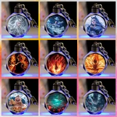 Nezha Film Karakter Anahtarlık - Xihai Ejder Kralı Teyze Ao Leap 2 Renkli Oyma Hediye Kutusu thumbnail 2