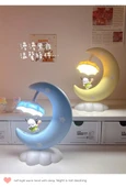 Sevimli Çocuk Başucu Ay Lamba - Sakura Tozu thumbnail 8