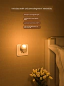 LED Gece Lambası - Sensörlü - Sıcak Işık - 1 Watt - 2