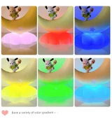 Sevimli Çocuk Başucu Ay Lamba - Sakura Tozu thumbnail 10