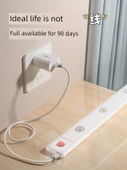 LED İnsan Vücudu Algılama Lambası - 100cm - USB Şarjlı - Üç Renk Kademesiz Dimleme - 3