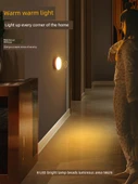 Şarj Edilebilir LED Gece Lambası - 2'li Set - Sıcak Işık - 4
