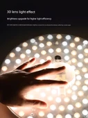 LED Tavan Lambası Dönüşüm Kiti - 410mm Tam Spektrum Ra97 Tek Sıra Dörtlü 40W Üç Renk - 3