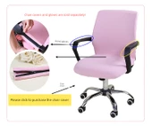 Ofis Koltuğu Kolçak Kılıfı - Japon Kabartmalı Bordo - 45cm (16cm Çevre) - 11