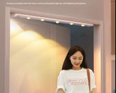 LED İnsan Vücudu Algılama Lambası - 60cm - USB Şarjlı - Üç Renk Kademesiz Dimleme - 10