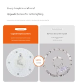 LED Tavan Lambası Dönüşüm Kiti - 520mm Tam Spektrum Ra97 Tek Sıra Dörtlü 50W Üç Renk - 8