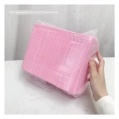 3 Katlı Pembe Tek Kullanımlık Masa Örtüsü (125 adet) - 1