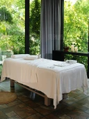 Güzellik Salonu Havlusu - Gri Kadife Yatak Örtüsü 200x100cm thumbnail 3