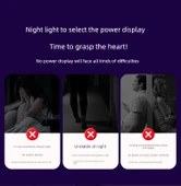 Şarj Edilebilir Dokunmatik Başucu Lambası - Uzaktan Kumandalı, Saatli, 7 Renkli, Kademesiz Dimleme + Şarj Başlığı thumbnail 10