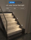LED 86 Tip Radar Sensörlü Koridor Lambası - Gri Çift Renk 0.5/2W Ayarlanabilir (Radar Sensörlü) - 8