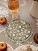 Çiçek Desenli Masa Supla - Bahar Çiçeği Grup 2 - 17cm - 6