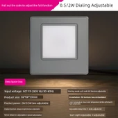 LED 86 Tip Radar Sensörlü Koridor Lambası - Gri Çift Renk 0.5/2W Ayarlanabilir (Radar Sensörlü) - 1